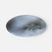 Icy Snowflake Papieren Bordje (Gekanteld)