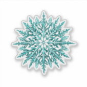 Icy Snowflake Sticker (Voorkant)