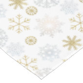 Icy Snowflake Winter Baby shower tafelkleed (Gekanteld)