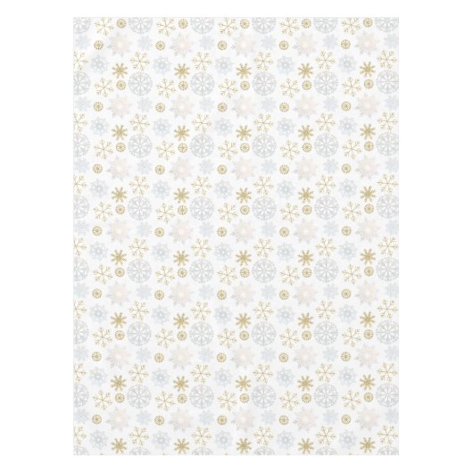 Icy Snowflake Winter Baby shower tafelkleed (Voorkant)