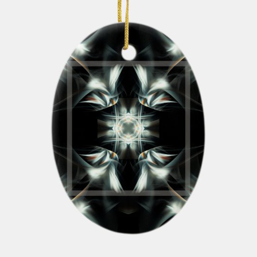 Icy Star Keramisch Ornament (Achterkant)