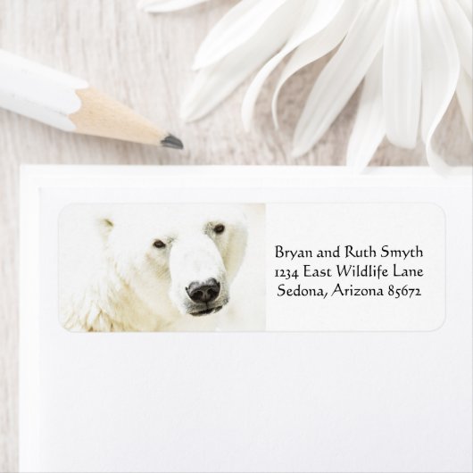 Icy Stare of a Polar Beer Etiket (Insitu)