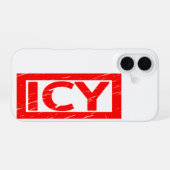 Icy Stempel iPhone 16 Hoesje (Achterkant horizontaal)