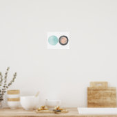 Icy Sunrise Geometric Print (Keuken)