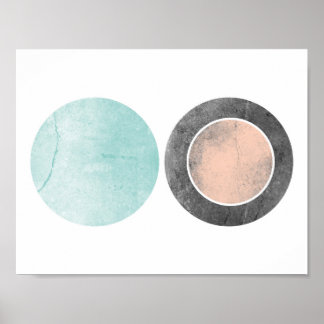 Icy Sunrise Geometric Print