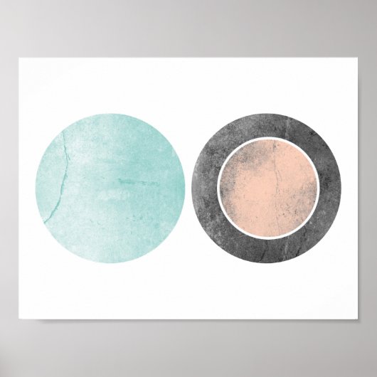 Icy Sunrise Geometric Print (Voorkant)