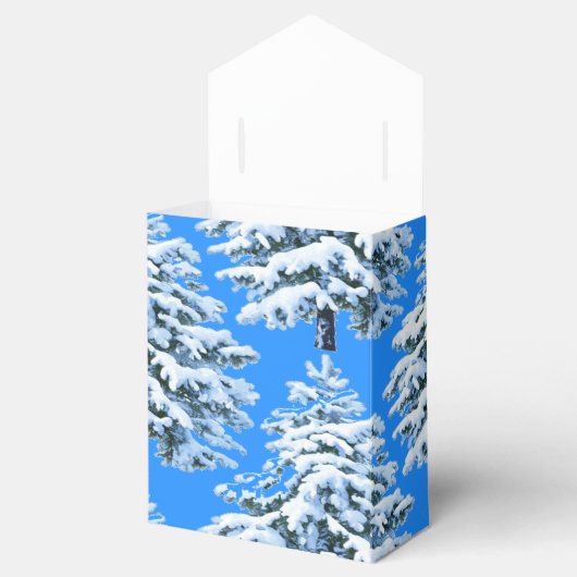 Icy Tree Dreams Snowy Forest Bedankdoosjes (Geopend)