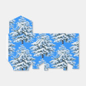 Icy Tree Dreams Snowy Forest Bedankdoosjes (Uitgevouwen)