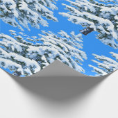 Icy Tree Dreams Snowy Forest Cadeaupapier (Hoek)