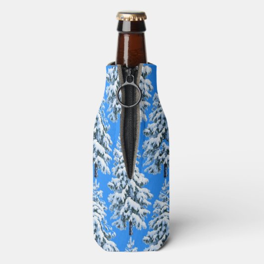 Icy Tree Dreams Snowy Forest Flesjeskoeler (Fles Achterkant)