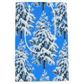 Icy Tree Dreams Snowy Forest Medium Cadeauzakje (Voorkant)