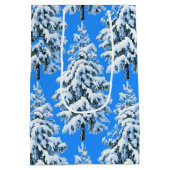 Icy Tree Dreams Snowy Forest Medium Cadeauzakje (Achterkant)