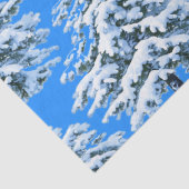 Icy Tree Dreams Snowy Forest Tissuepapier (Detail)