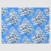 Icy Tree Dreams Snowy Forest Tissuepapier (Voorkant)