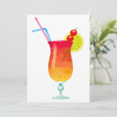 Icy Tropical Rum Punch Kaart (Staand voorkant)