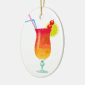 Icy Tropical Rum Punch Keramisch Ornament (Links)