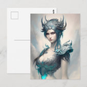 Icy Warrior Princess Briefkaart (Voorkant / Achterkant)