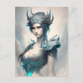 Icy Warrior Princess Briefkaart (Voorkant)