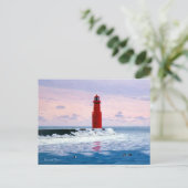 Icy Waters Lighthouse Briefkaart (Staand voorkant)