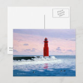 Icy Waters Lighthouse Briefkaart (Voorkant / Achterkant)