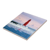 Icy Waters Lighthouse Tile Tegeltje (Zijkant)