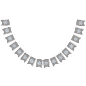 Icy White Frozen Snowflake Elegant kergrijs Vlaggetjes (Alle)