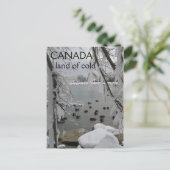 Icy Winter Canada Land of Cold Briefkaart (Staand voorkant)