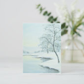 Icy Winter Landscape Briefkaart (Staand voorkant)