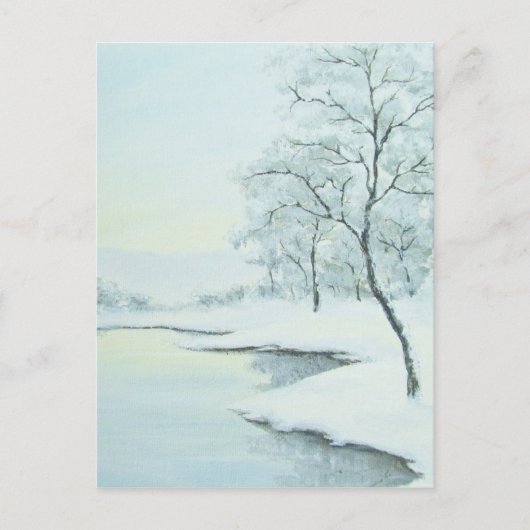 Icy Winter Landscape Briefkaart (Voorkant)