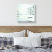Icy Winter Landscape Canvas (Insitu (Slaapkamer))