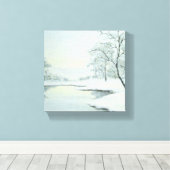 Icy Winter Landscape Canvas (Insitu (Houten vloer))