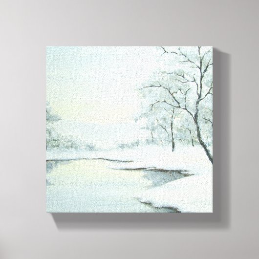 Icy Winter Landscape Canvas (Voorkant)