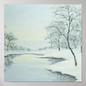Icy Winter Landscape Fine Art Print (Voorkant)