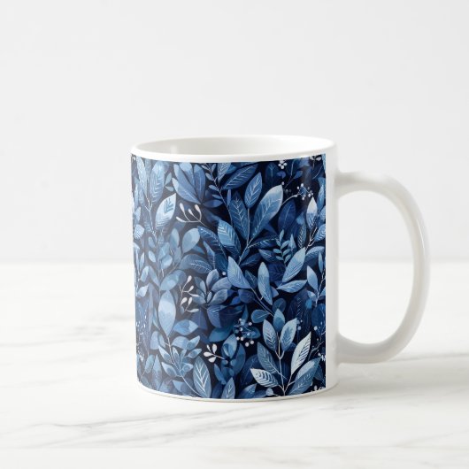 Icy Winter Pattern Coffee Mok (Rechts)