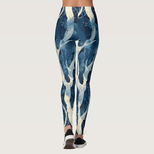 Icy Winter Pattern Leggings (Achterkant)
