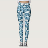 Icy Winter Pattern Leggings (Voorkant)
