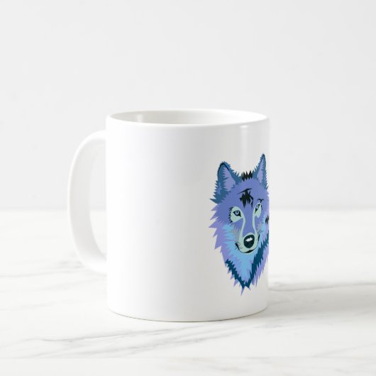 Icy Wolf Koffiemok (Voorkant links)