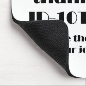 ID10T-Bedankt Muismat (Hoek)