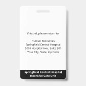 ID aangepast fotoziekenhuis Badge (Back)