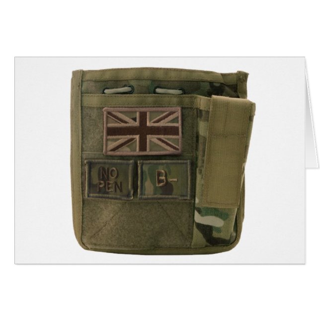 ID Admin Pouch Brits leger (Voorkant Horizontaal)