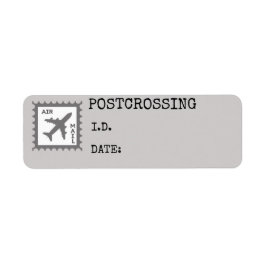 ID Air Mail Postcrossover Labels & Stickers