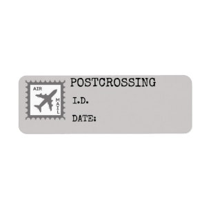 ID Air Mail Postcrossover Labels & Stickers