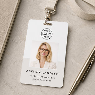 ID-badge 3x5 foto   Pasje met eigen naam voor mede Badge
