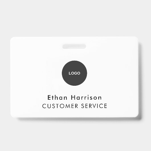 ID Badge Card | Zakelijke Medewerker Personeel Log (Voorzijde)