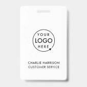 ID Badge Kaart Zakelijk Werknemer Personeel Aangep (Achterkant)