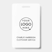 ID Badge Kaart Zakelijk Werknemer Personeel Aangep (Voorzijde)