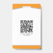 ID-badge Simple Logo Sjabloon Employee Photo Badge (Achterkant)