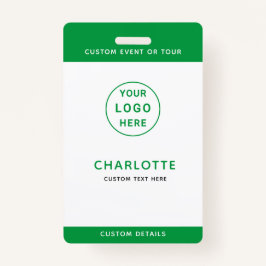 ID Badge Sjabloon Kinderen School Trip Muziek Tour