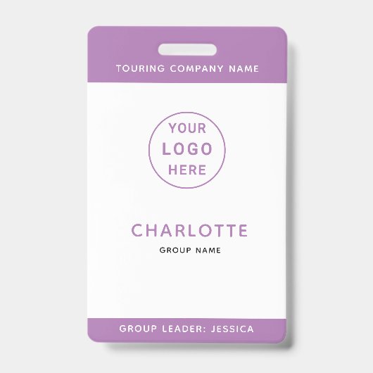ID Badge Sjabloon Kinderen School Trip Muziek Tour (Voorzijde)
