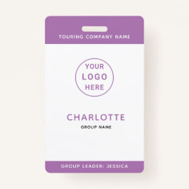 ID Badge Sjabloon Kinderen School Trip Muziek Tour